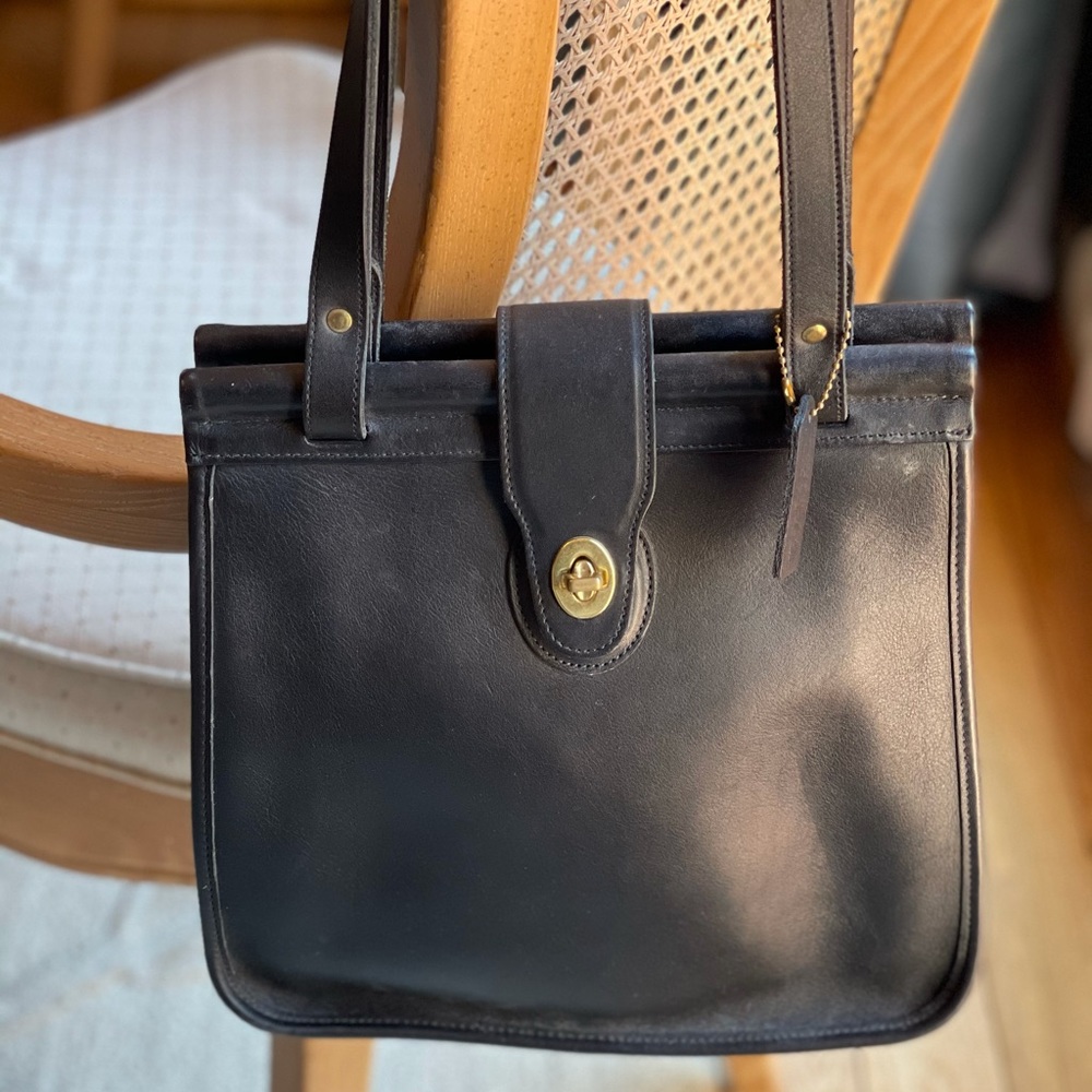 Excellent condition vintage black Coach bag